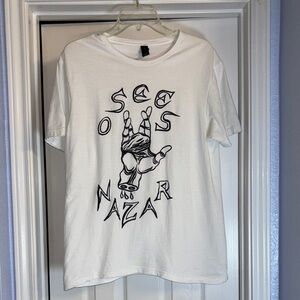 Osees Nazar Unisex White T-Shirt Sz M